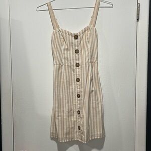 Abercrombie peachy pink 100% cotton dress x-small